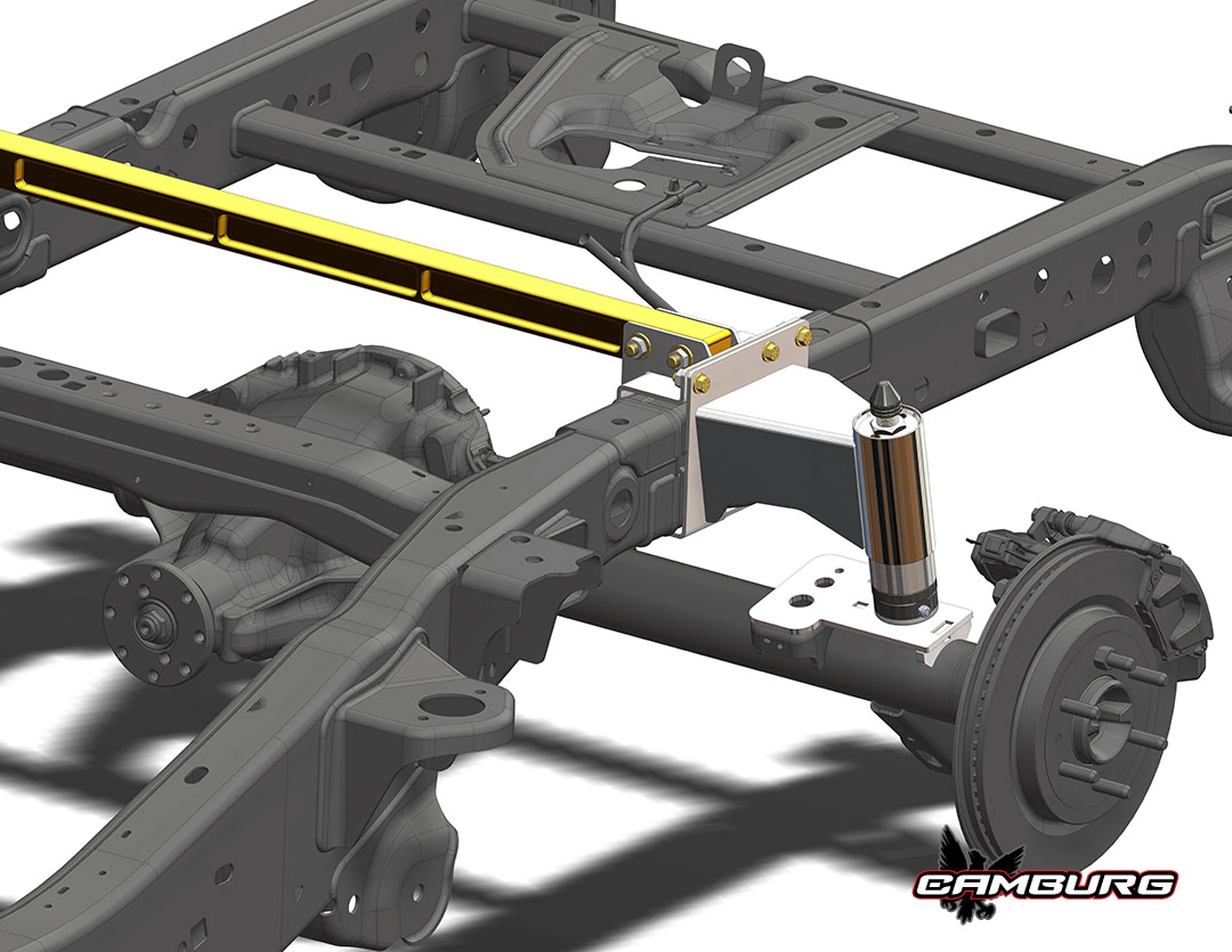 Bolt-on Rear Spring Over 2.5 Bump Stop Mount Kit - Image 3